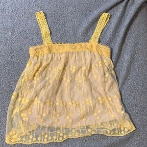 Yellow flower top